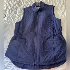 Blue Mountain Women’s Dark Blue Fleece Lined Vest